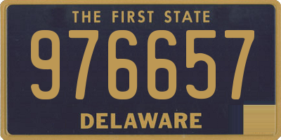 DE license plate 976657