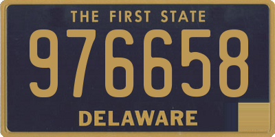 DE license plate 976658