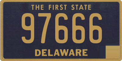 DE license plate 97666