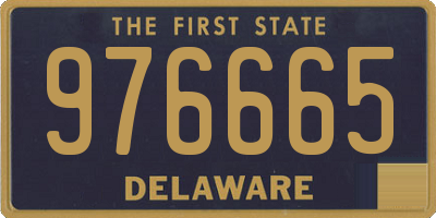 DE license plate 976665