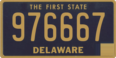 DE license plate 976667