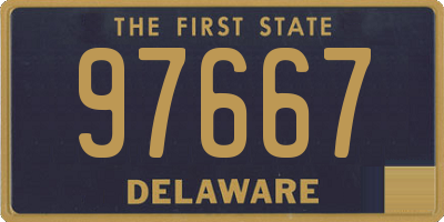 DE license plate 97667