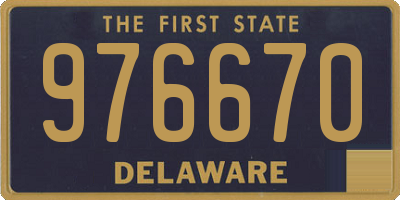 DE license plate 976670