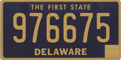 DE license plate 976675