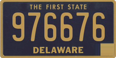 DE license plate 976676