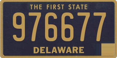 DE license plate 976677