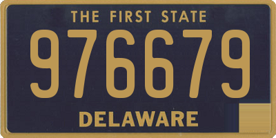 DE license plate 976679