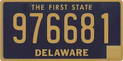 DE license plate 976681