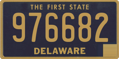 DE license plate 976682