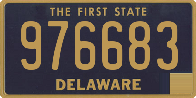 DE license plate 976683