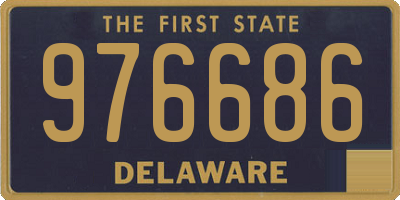 DE license plate 976686