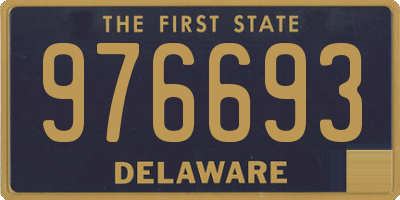 DE license plate 976693