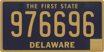 DE license plate 976696