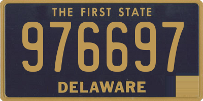 DE license plate 976697