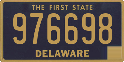 DE license plate 976698