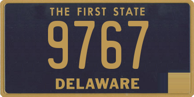 DE license plate 9767