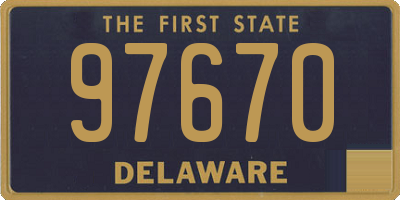 DE license plate 97670