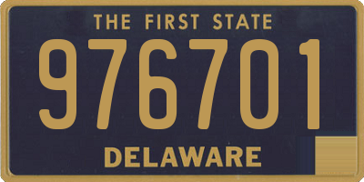 DE license plate 976701