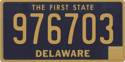 DE license plate 976703