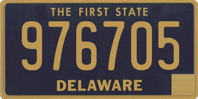 DE license plate 976705