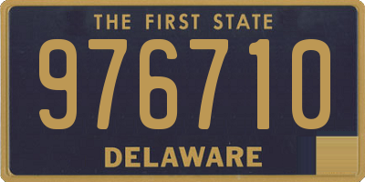 DE license plate 976710