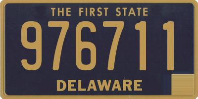 DE license plate 976711