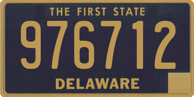 DE license plate 976712