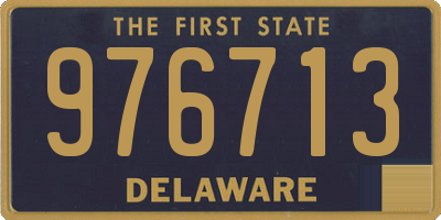 DE license plate 976713