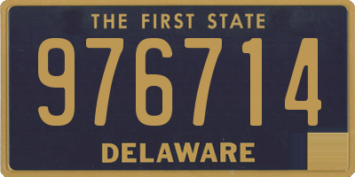 DE license plate 976714