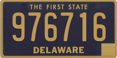 DE license plate 976716