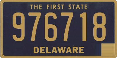 DE license plate 976718