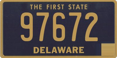 DE license plate 97672