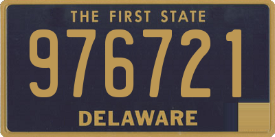 DE license plate 976721