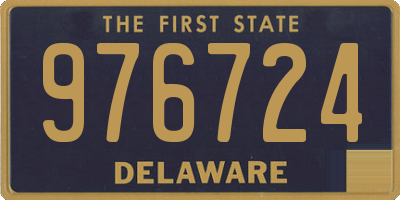 DE license plate 976724