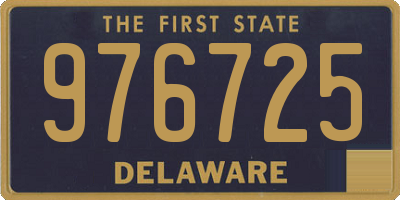 DE license plate 976725