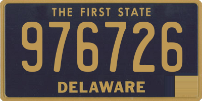 DE license plate 976726