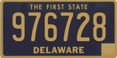 DE license plate 976728