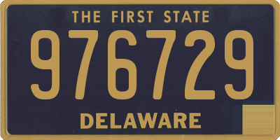 DE license plate 976729