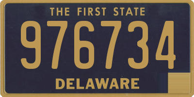 DE license plate 976734