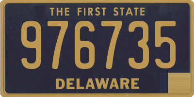 DE license plate 976735