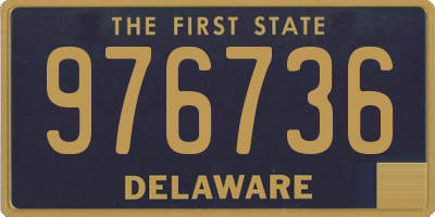 DE license plate 976736