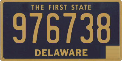 DE license plate 976738