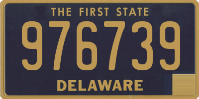 DE license plate 976739