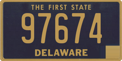 DE license plate 97674