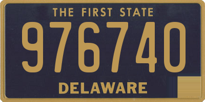 DE license plate 976740