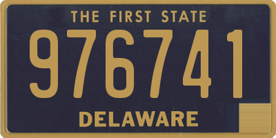 DE license plate 976741