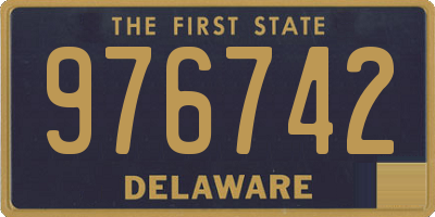 DE license plate 976742