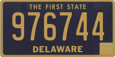 DE license plate 976744