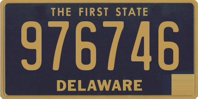 DE license plate 976746