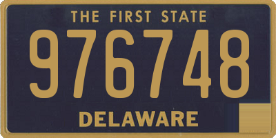 DE license plate 976748